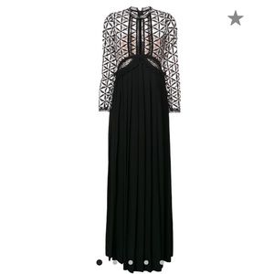 Self-Portrait Cutout Guipure Maxi Dress NWT